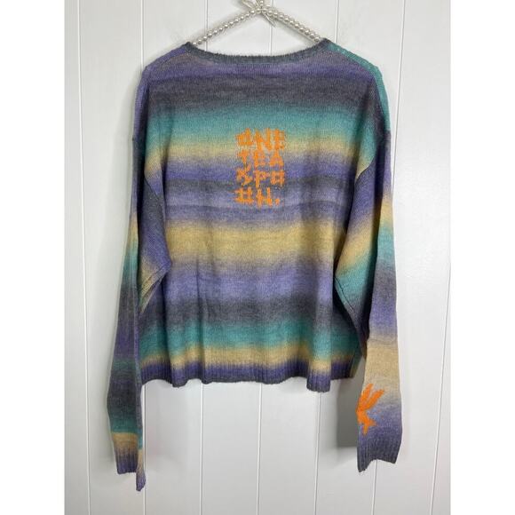 NWT Free People x One Teaspoon Gradual Dusk Sweater Size Large - Picture 9 of 10